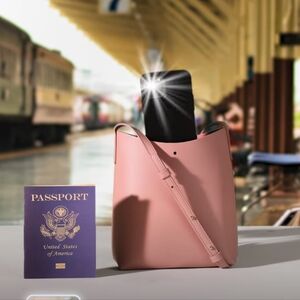 NWOT Anthropologie SAMARA Pink  Crossbody/Shoulder Bag